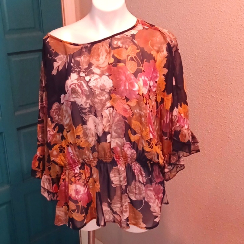 Sheer, Floral Top